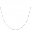 0.25ct Real Diamond On A Rope 18 In 14k White Gold
