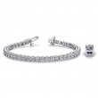 1.50ct Real Diamond Classic 4 Prong Tennis Bracelet In 14k White Gold