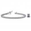 2.00ct Real Diamond Classic 4 Prong Tennis Bracelet In 14k White Gold