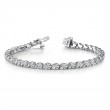 1.00ct Real Diamond Classic S Link tennis Bracelet In 14k White Gold