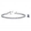 2.00ct Real Diamond Unique 2 Prong Tennis Bracelet In 14k White Gold