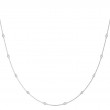 0.50ct Real Diamond On A Rope 18 In 14k White Gold