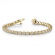 2.00ct Real Diamond Classic S Link tennis Bracelet In 14k Yellow Gold